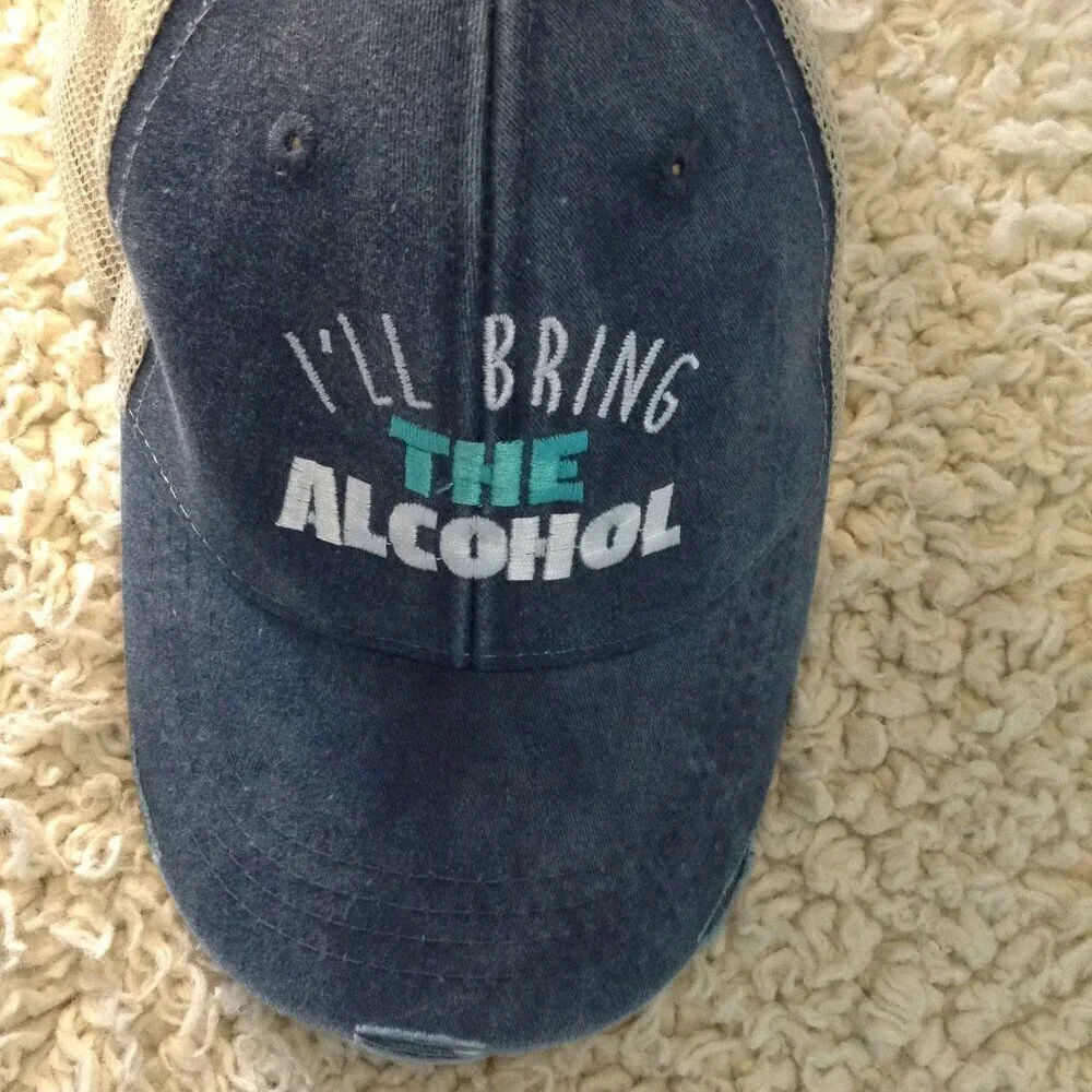 2 Adams Adjustable trucker Hats, Upscale fashion Headwear; Keg Party, Good Times